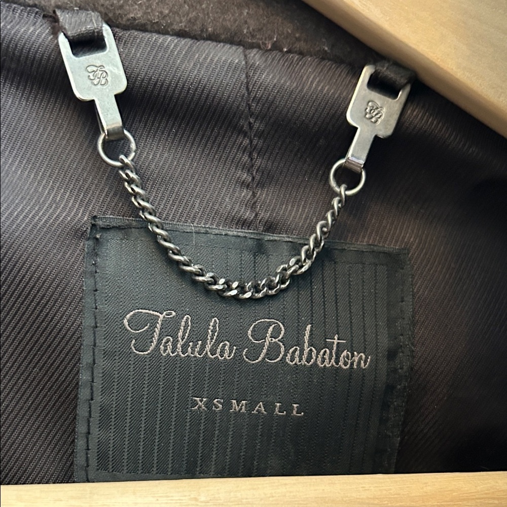 Babaton Wool/Cashmere Coat Made in Canada XS